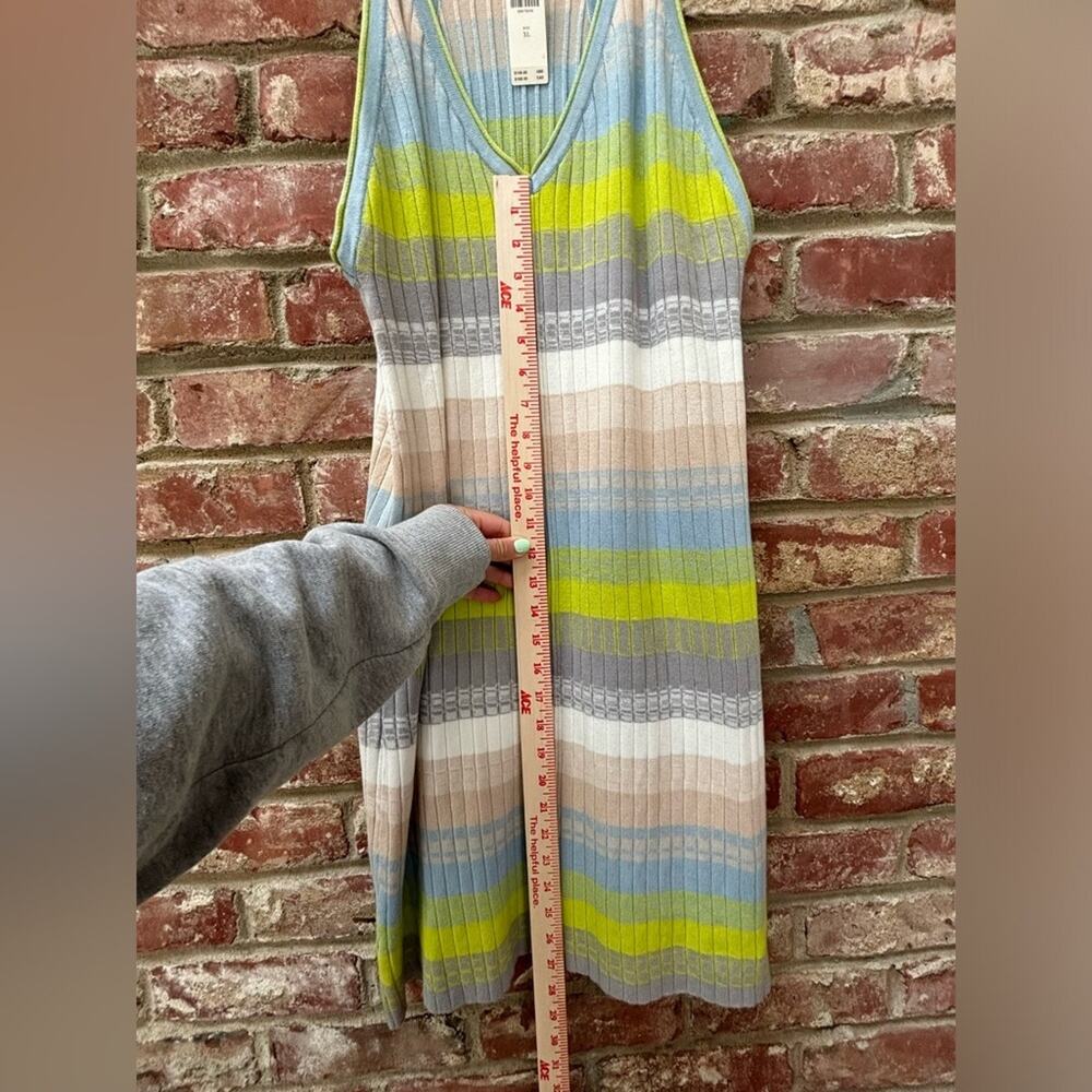 Anthropologie Daily Practice XL Knit Ribbed Stripe Sweater Dress 2pc NWT‎ - Picture 12 of 16